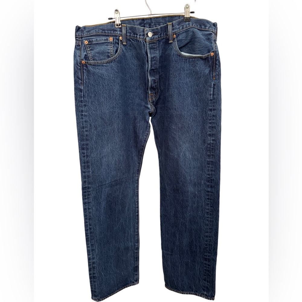 Levi’s Men’s 501 Original Fit Button-Fly Jeans Blue Denim W38 L32